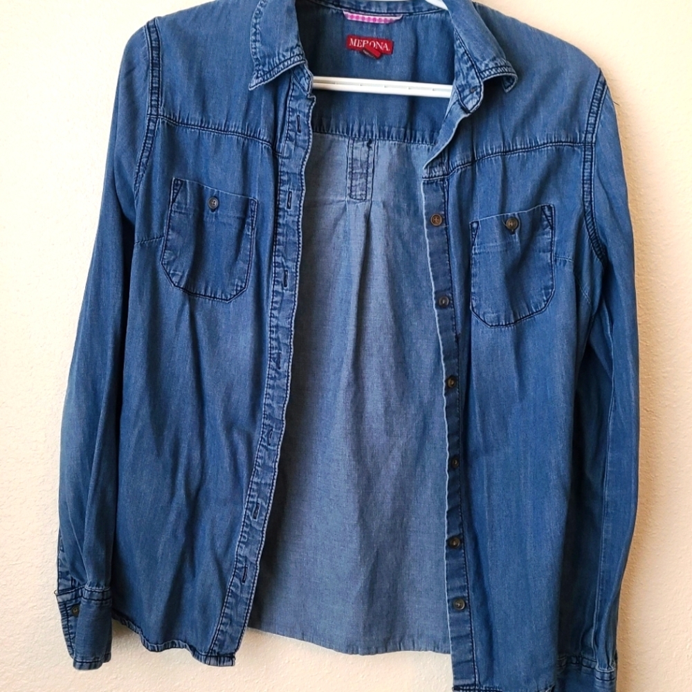 Button Down Jean Shirt